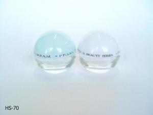 Quality Frosted Empty Cosmetic Glass Cream Jars 50G with WT Cap wholesale