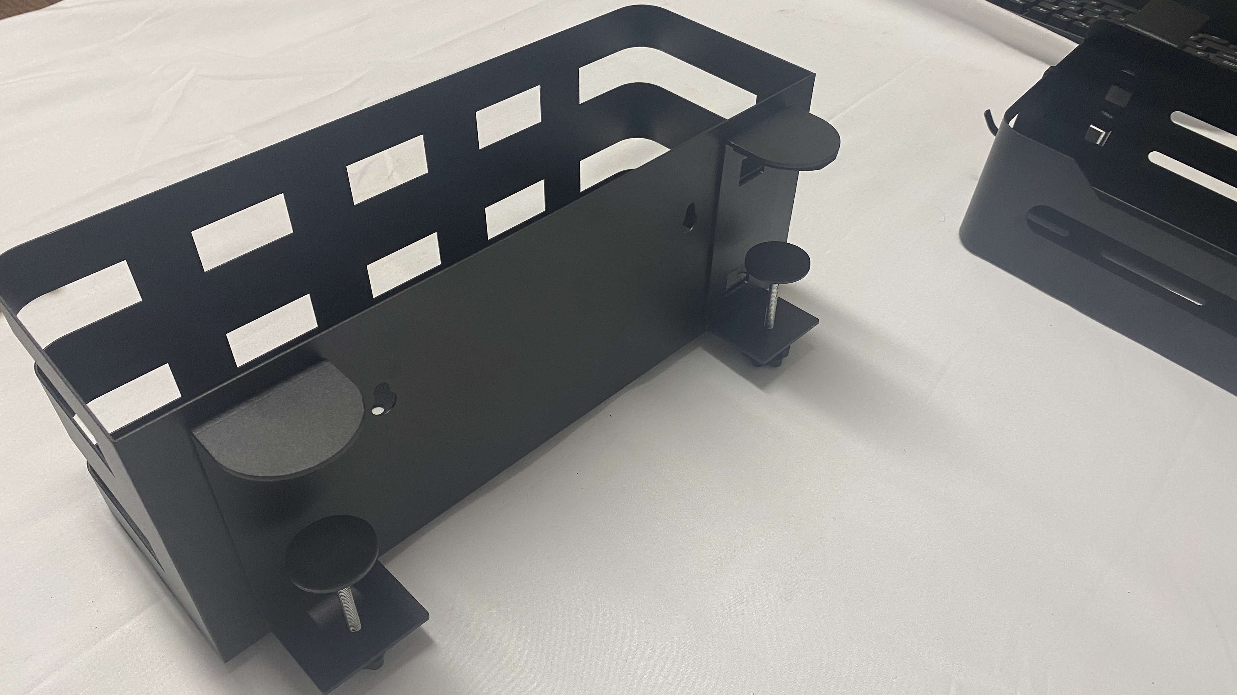 Conveniently Hang BBQ Tools and Store Condiments with this Griddle Accessories Caddy