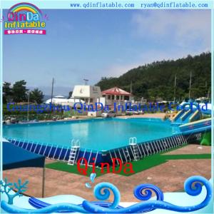 Quality Outdoor metal frame pool above ground metal swimming pool wholesale