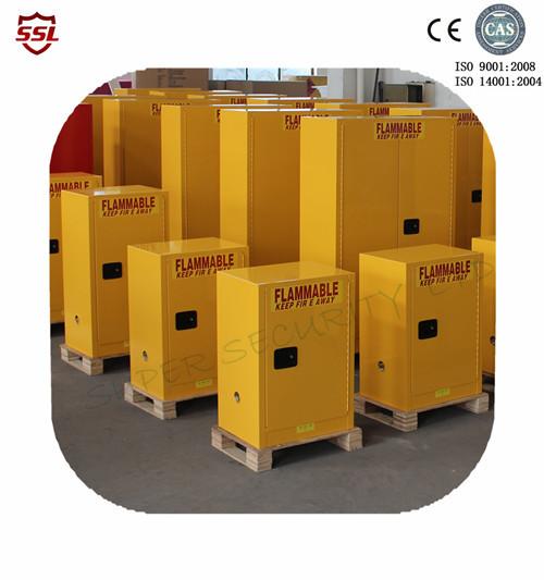 Metal Portable Chemical Storage Cabinet With Single Door , 12gallon Flammable