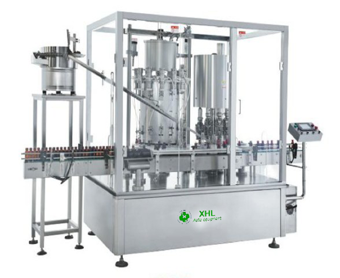 XHL-YG18/12 Automatic Rotary Liquid Filling and Capping Machine with Capacity 6000-7200BPH