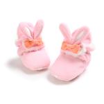 Fancy 2019 winter Flannel warm cute rabbit infant girl crib socks baby booties