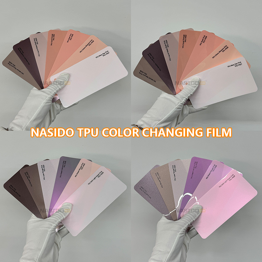 Scratch Resistance UV Protection Pink Color Wrap Film 7.5 Mil Thickness