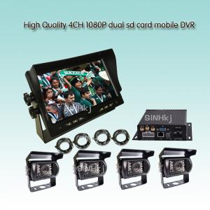 Quality High Quality 4CH 1080P dual sd card mobile DVR wholesale