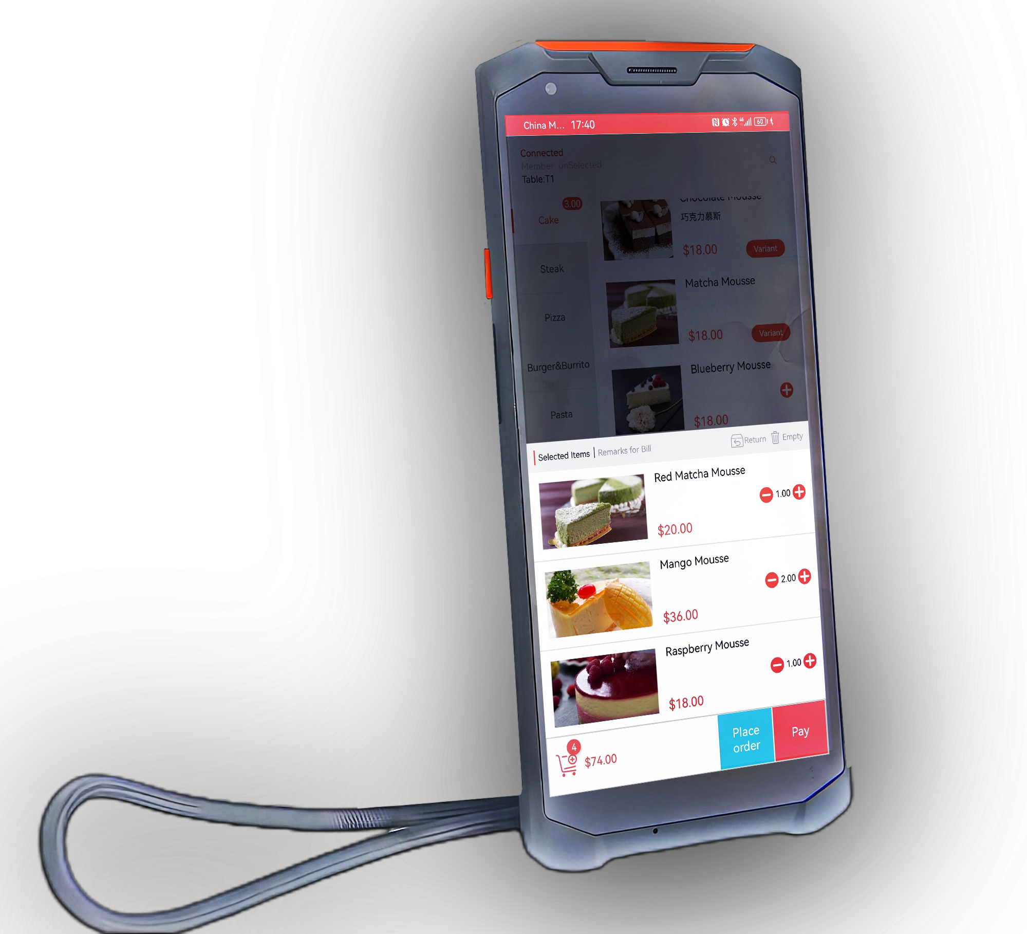 Supermarket and Retail 1D 2D Scanner Android Handheld POS Machine 5.99'' HD Touch Screen