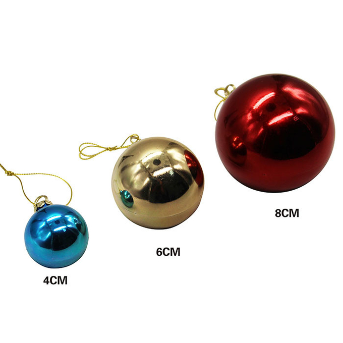 Christmas Decorations Custom Sublimation Plastic Christmas Ornaments Balls