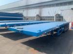 4 Axle Flatbed Container Transport Semi Trailer With Fuwa / BPW Axle And 16 Tire