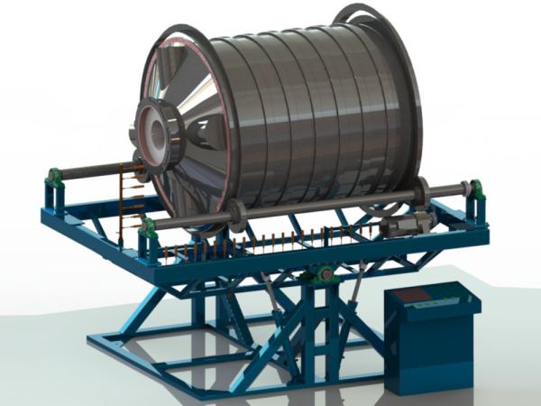 Customizable Rock And Roll Rotational Moulding Water Tank Manufacturing Machine