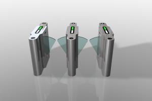 Quality Anti Breakthrough Acrylic Wing Flap Barrier Turnstile wholesale