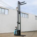 ISO Certified Full Electric Stacker Forklift 1000kg Capacity With Reach battery