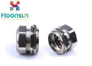 Quality M18 PG16 Divided Brass EMC Cable Gland For Electromagnetic Compatibility wholesale