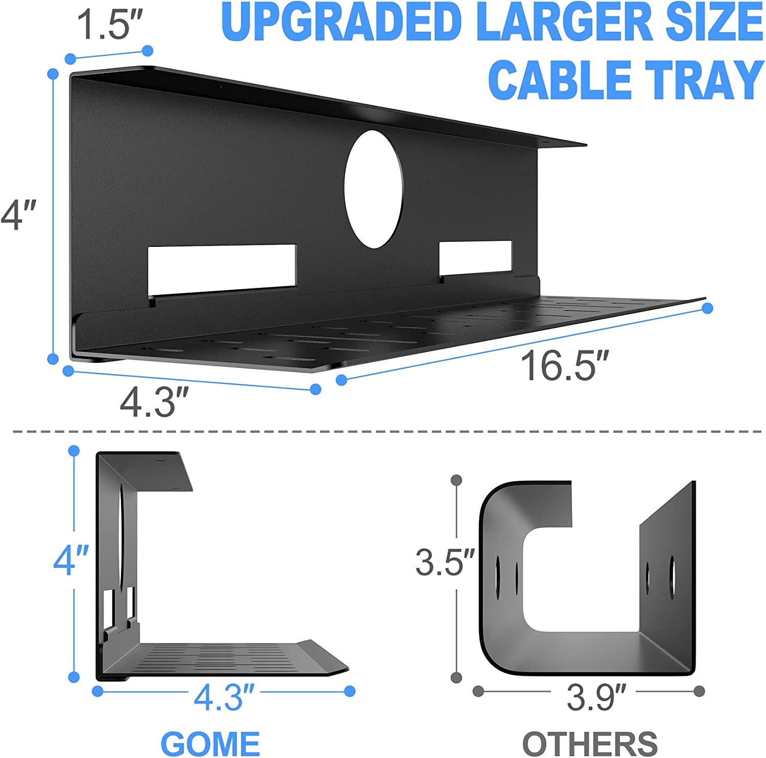 ISO9001 Rohs CE METAL Cable Management for Adjustable Cables Slot Holder in Steel Rack