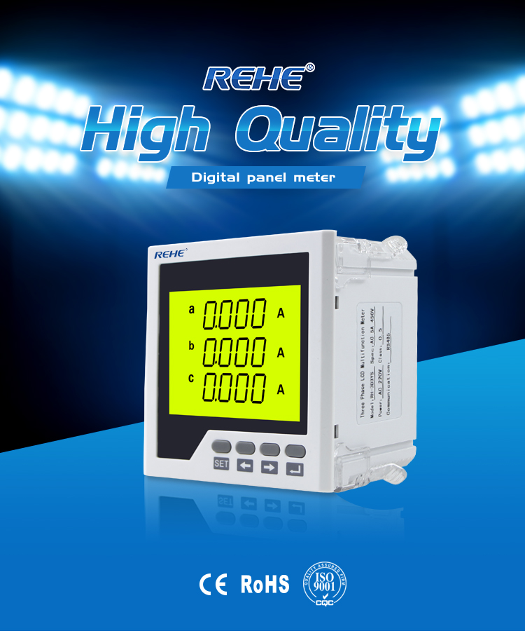 Original Factory Product Three Phase Intelligent LCD Display Multi-function Multimeters RH-3D3YS