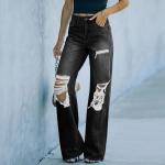 Sexy Jeans with High Quality Classic Denim Damaged New Arrival Trousers for