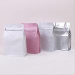 Self Sealing Aluminum Foil Kraft Zipper Pouch Bags , Eight Side Sealing Stand Up