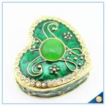 Wholesale Enamel Heart Shape Trinket Box Two color Jewelry Box SCJ944