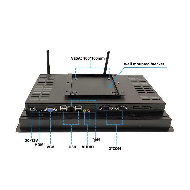 13.3 Inch Waterproof IP65 Panel PC Embedded Touch Screen All In One Industrial Computer