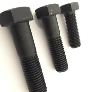 Quality Black Stainless Steel Flange Bolts Metric Carbon / Alloy Steel For Construction Materials wholesale