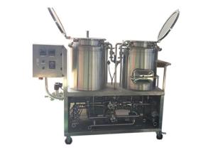 Quality 1BBL Pilot Beer Brewing System Mirror Polished Interior Shell SS304 Steam Heating wholesale