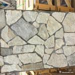 Random Loose Natural Stacked Stone Grey Color For Landscape Pavers / Wall
