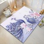 Peacock Pattern Household Bedroom Living Room Floor Carpet Special Style