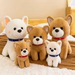 OEM Brushy Stuffed Dog Toys With Printed Logo