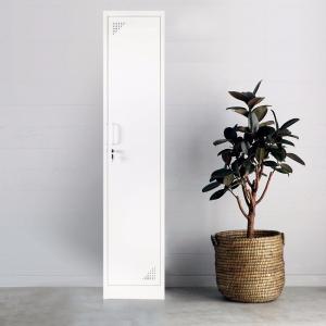 Quality Nordic Style One Door Wardrobe With Mirror , Home Steel Wardrobe No Screws wholesale