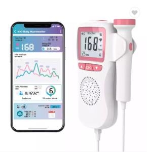 Quality Pocket Doppler Fetal Portable Baby Heart Rate Monitor Ultrasonic Fetal Doppler wholesale