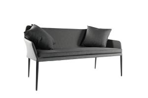 Quality Comfortable Leisure Patio Furniture OEM 2 Seater Metal Frame Couch wholesale