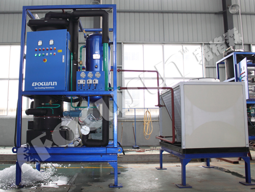 Focusun 5 Ton Tube Ice Maker SUS304 Ice Tube Machine for Your Food Beverage Production