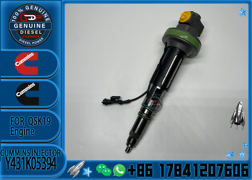 Real Fuel Injector Assembly Y431K05394 For Cummins Engine QSK19 Series