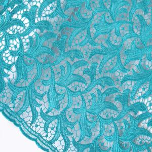 Quality African cord lace fabric water green embroidery guipure lace for wedding dress wholesale