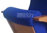 Luxury Folded Up Plywood Auditorium Theater Seats Europe Style With Air Supply