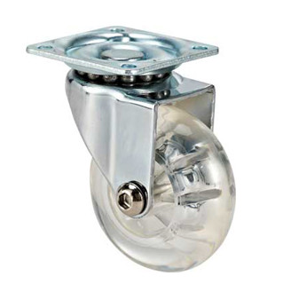 75mm Clear Caster Polyurethane Casters Furniture Castors Swivel Caster Wheels