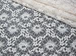 Eco-Friendly Floral Cotton Nylon Lace Fabric White For Lingerie SGS BV ITS