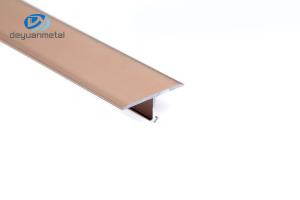Quality 2.5m Aluminium T Slot Channel Black Anodized Corrosion Resistance Wearproof Rose Gold Color wholesale