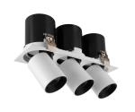 3x12W LED360 degree rotating down light Living room Shop Clothing store