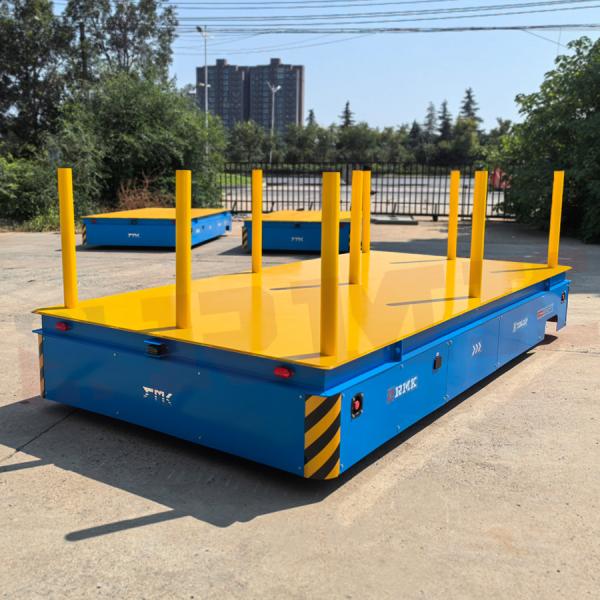 Steel Pipe Transportation Frame Transfer Cart Electric Battery Trackless