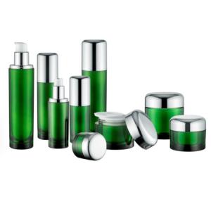 Quality Round Cosmetic Pump Bottle Luxury Empty Containers 50ml 120ml Acrylic wholesale