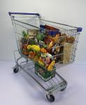 240L Convenience Store Grocery Carts Metal Durable German type Steel Shopping
