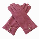 Ladies Warm Windproof Gloves Elegant Peral Mittens Female Fashion Women