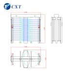 Dual Channels Building Site Turnstile Full Height Security Turnstiles CE