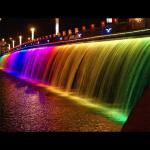Progressive Dynamical Color Changing Waterfall Stainless Steel