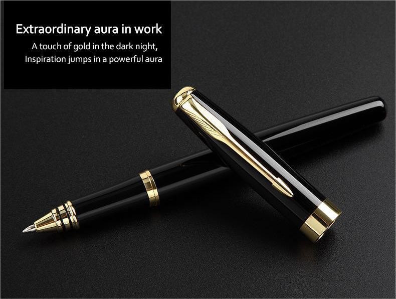 Stainless Steel Signature Neutral Pen Business Metal Roller Pen 0.7mm