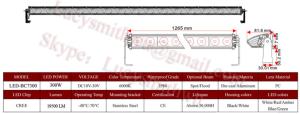 Quality 50'' 300W Led work lights truck driving lamps/Spot/LED arbeidslys foco Faros LED-BC7300 wholesale