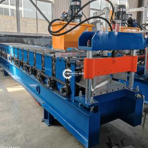 Quality Steel Roof Sheet Ridge Cap / Roll Top IBR Roof Sheet Roll Forming Machine PLC wholesale
