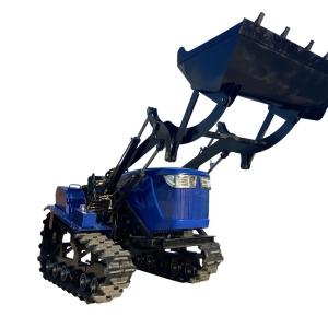 Quality Agricultural Crawler Farm Tractor Rubber Track Mini Power Tiller wholesale
