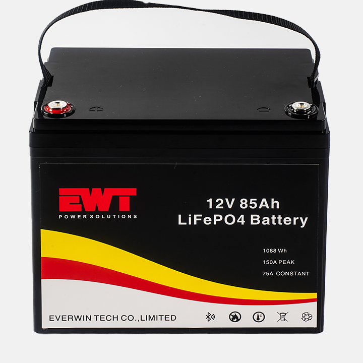 Rechargeable Lithium Iron Phosphate Battery 12.8V 85Ah LiFePO4 Lithium ion LFP Battery