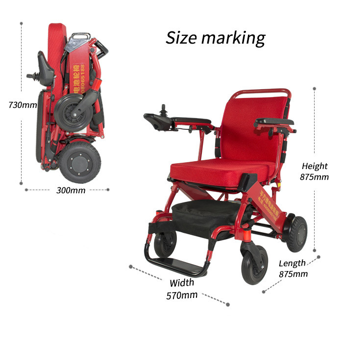 Medical Equipment Light Weight Classic Foldable Electric Wheelchair