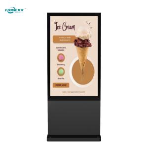 Quality 65 inch Black Windows Outdoor Fanless Vertical Digital Totem wholesale